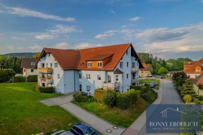 Wohnen mit Weitblick: Ruhige 2-Zimmer-Wohnung Top-Lage!��️ mit Wohnküche, Stellplatz, in Schönfeld