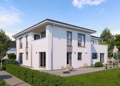 Mehrfamilien Stadtoase mit Penthouse und Walmdach - massa machts möglich