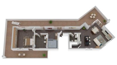 Moderne 2-Zimmer-Penthouse-Wohnung in Tuttlingen