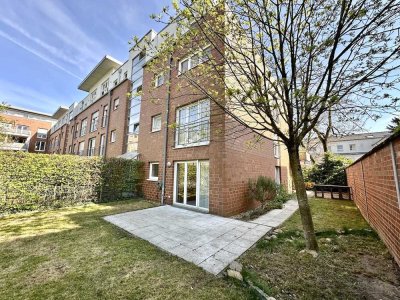 Erdgeschosswohnung mit Garten und Tiefgaragenstellplatz
