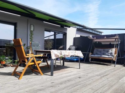 Moderne 4-Zimmer-Maisonettewohnung mit großer Südterrasse zu vermieten!
