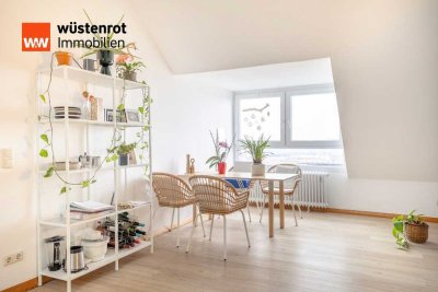 Lichtdurchflutete Studio-Maisonette im DG und Spitzboden in begehrter Lage auf der Marbachshöhe