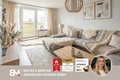 Ideal für Paare & Familien: 3 Zimmer, 2 Balkone und 2 Stellplätze