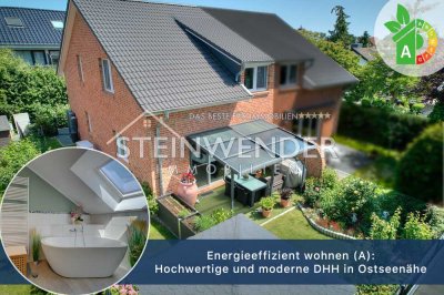 Energieeffizient wohnen (A):Hochwertige und moderne DHH in Ostseenähe