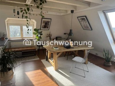 Tauschwohnung: Dachgeschosswohnung- + Garage Panoramablick Stuttgart Ost