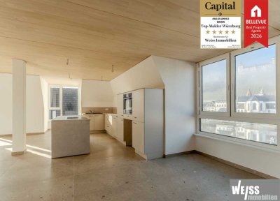 NEUBAU 3 Zi.-Maisonette-Whg. mit Festungsblick und großzügiger Dachterrasse