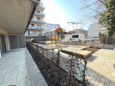 Gemütliche und helle 2-Zimmerwohnung mit Terrasse und Einbauküche im Neubau!