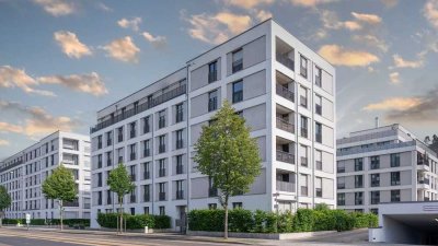 + Neuwertige 2-Zimmer-Wohnung mit großem Balkon, Fußbodenheizung & Tiefgarage in Dresden-Striesen +