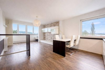 Fernblick &amp; Einziehen ohne Aufwand | Helle 3-Zimmer-Wohnung mit Parkplatz