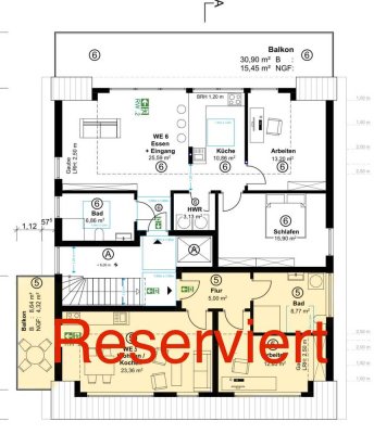 Wohnung WE 05 DG, Keller und Balkon (Reserviert)