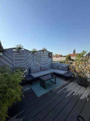 Sanierte Maisonette-Wohnung mit 14qm großem Balkon in Hardt