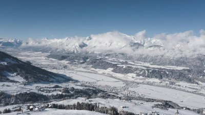 Freizeitwohnsitz im Blockhaus auf 1200m mit direktem Blick übers Inntal Richtung Karwendel