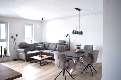 Neubau: barrierearme 2,5-Zimmer-Wohnung mit Balkon in Köditz (möbliert)