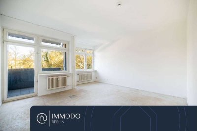 � Gelegenheit in Schmargendorf – sanierungsbedürftige 3-Zi-Whg mit Lift, Balkon & Blick ins Grüne