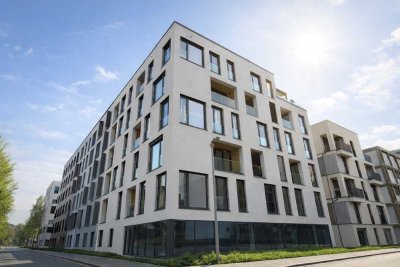 Erstbezug: 2-Zimmer im 3. OG mit EBK, Loggia & Wasserblick | Neckarbogen Heilbronn