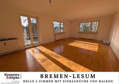 SOFORT FREI: Große 2 Zi. mit Einbauküche, modernem Duschbad und Balkon