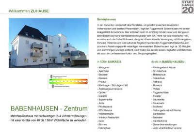 2 – 4,5 Zi Eigentumswohnungen im Zentrum von Babenhausen zu verk.