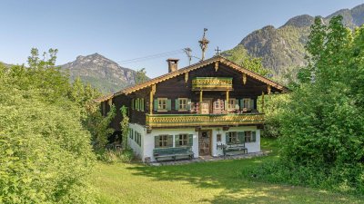 Historisches Bauernhaus in Grün-Ruhelage