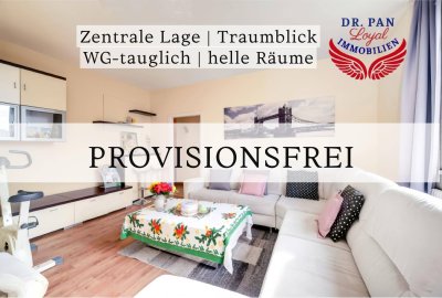 ZENTRAL &amp; TRAUMBLICK: Elegante Wohnung mit idealer Raumaufteilung und großem Balkon
