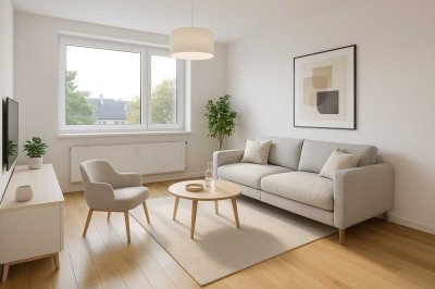 Großzügige 2-Zimmer-Wohnung mit Balkon in Düsseldorf ideal zum Selbstgestalten! Viel Platz für Ideen
