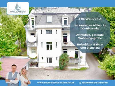 Eigennutzer aufgepasst! Freiwerdende 3-Zimmer-Wohnung im sanierten Altbau in Dresden-Blasewitz!