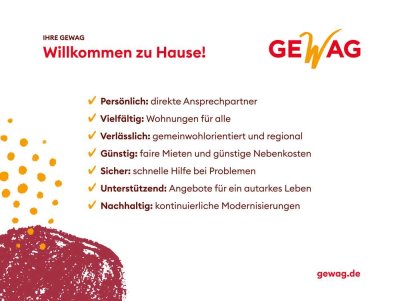 Gemütliche Wohnung - ideal für Singles oder Paare