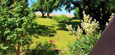 Familienfreundliche 6,5 Zi. DHH mit traumhaftem Garten am Rande v. Marbach (LB)