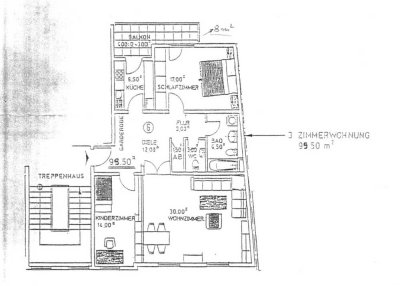 3-Zimmer Wohnung mit Balkon in Köln-Mülheim mit Rheinblick und Steuervorteil
