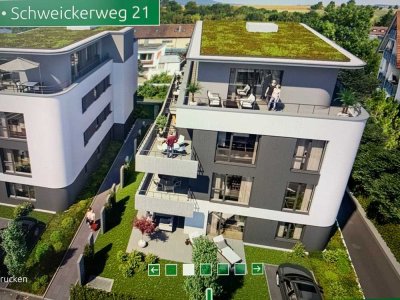 Top 3-Zimmer-Wohnung mit 2 Parkplätzen,  hochwertiger EBK und Terrasse(EBK und beide Parkplätze inkl