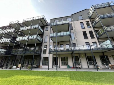 2-Zimmer-Loftwohnung mit großer Terrasse in Südausrichtung und eigenem Gartenanteil