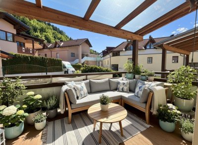 Wattens: Naturnahe 3-Zimmerwohnung mit sonniger Terrasse (ca. 9 m²), großem Kellerabteil &amp; Tiefgaragenabstellplatz in ruhiger Lage