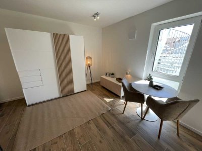 Erstbezug & möbliertes Wohnen in Moosach: Exklusive Neubauwohnung mit Tiefgaragenstellplatz