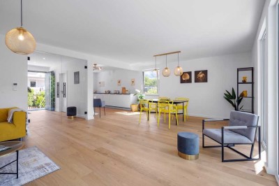 Lichtdurchflutetes freistehende Einfamilienhaus mit Garten, Garage, Energielevel A, Top-Zustand