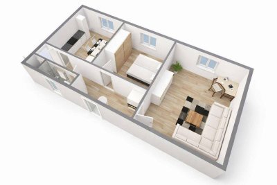 Zentrale 2-Zimmer-Wohnung in Telfs – 64 m² – ab März