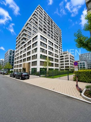 Exklusive 2,5-Zi.-Wohnung mit Balkon, Einbauküche und TG-Stellplatz im Frankfurter Europaviertel
