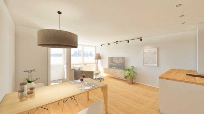 Hochwertig saniert &  sofort bezugsfrei: Stilvolle  2-Zimmer-Wohnung in Hof
