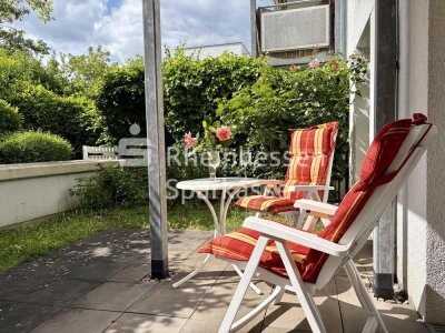 Gemütliche 2-Zimmer-Erdgeschosswohnung mit Terrasse und Gartenanteil