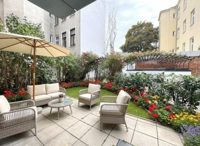3-Zimmer mit hofseitigem Garten nahe U6 Michelbeuern AKH - Schöner Altbau mit Aufzug - Einbauküche inklusive