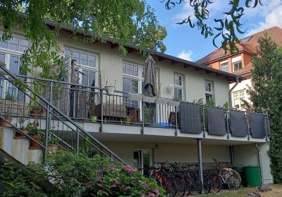 Sonnige 3-Raum-EG-Wohnung in gehobener Lage mit Balkon und Gartennutzung am Weißen Hirsch
