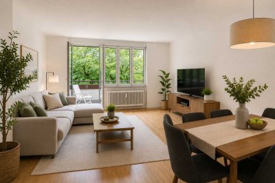 Helle, grüne, ruhige 4-Zimmer-Penthouse-Wohnung mit Balkon im Sonnen Park - Bogenhausen