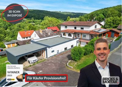 3 Familienhaus mit Blick auf Kaufungen mit riesiger Dachterasse