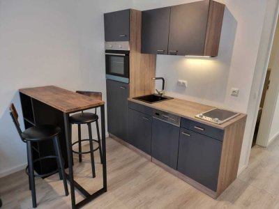 Zweitbezug im Neubau 1,5 Zimmerwohnung, Teilmöbeliert