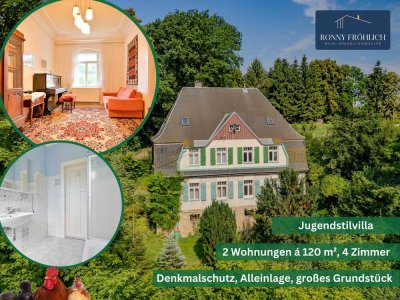 Mehr als ein Haus: Ein Stück Geschichte wird Ihr Zuhause. Entdecken Sie die histor. Villa Gornsdorf