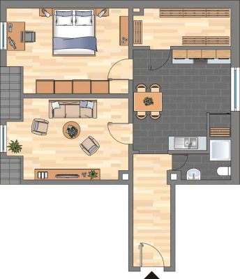 Toll geschnittene Wohnung in der Wengestraße kurzfristig bezugsfertig