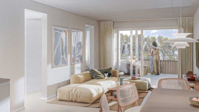 SCHWIND IMMOBILIEN - "Das Lapinou" - exklusive 2-Zmmer-Neubau-Penthousewohnung im Ludwigshöhviertel