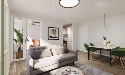 Komfortabel wohnen, entspannt leben - - - - - - - - - - - 2-Zimmer-Wohnung mit Wintergarten + Balkon