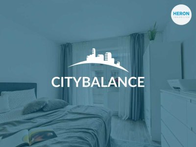 CITYBALANCE - Schön geschnittene 2-Zimmer-Wohnung mit XL-Balkon und Außenstellplatz in Pforzheim