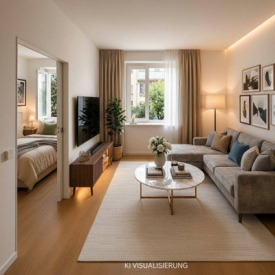 RAUMWUNDER | Neubau | BJ 1961, freier Mietzins | 2 Zimmer | ca. 32 m² WFL | Hofruhelage | nahe Donauinsel | sofort beziehbar