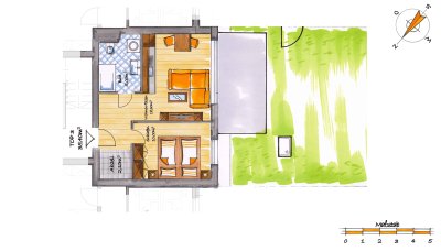 2-Zimmer-Gartenwohnung