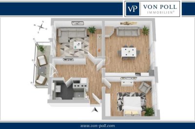 Im Herzen von Warnemünde - 3-Zimmer-Wohnung mit sonnigem Süd-West-Balkon